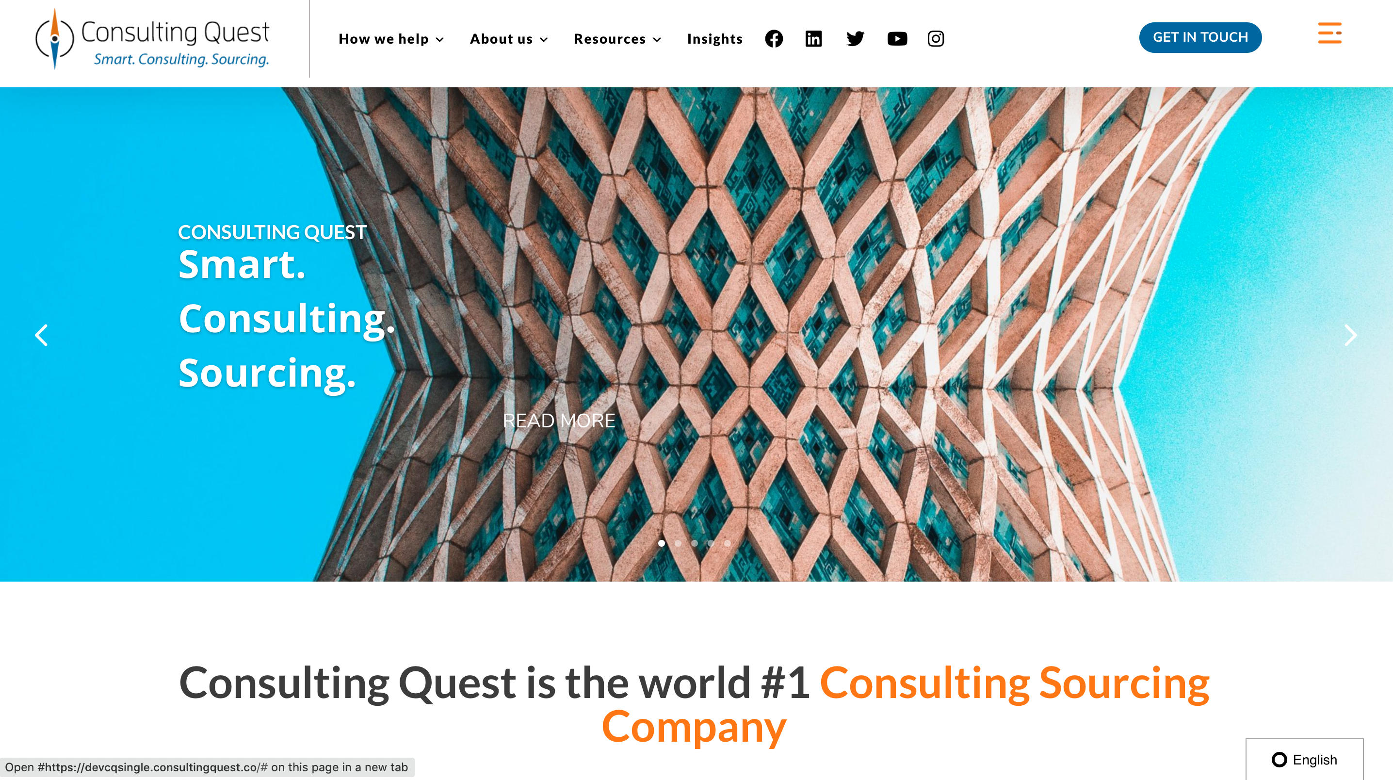 Consulting Quest website