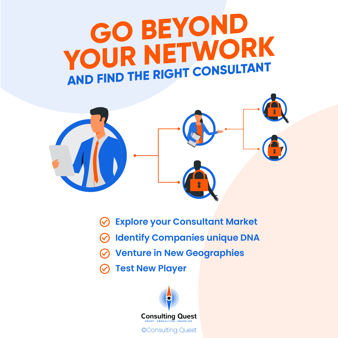 Go beyond your network and find the right consultant