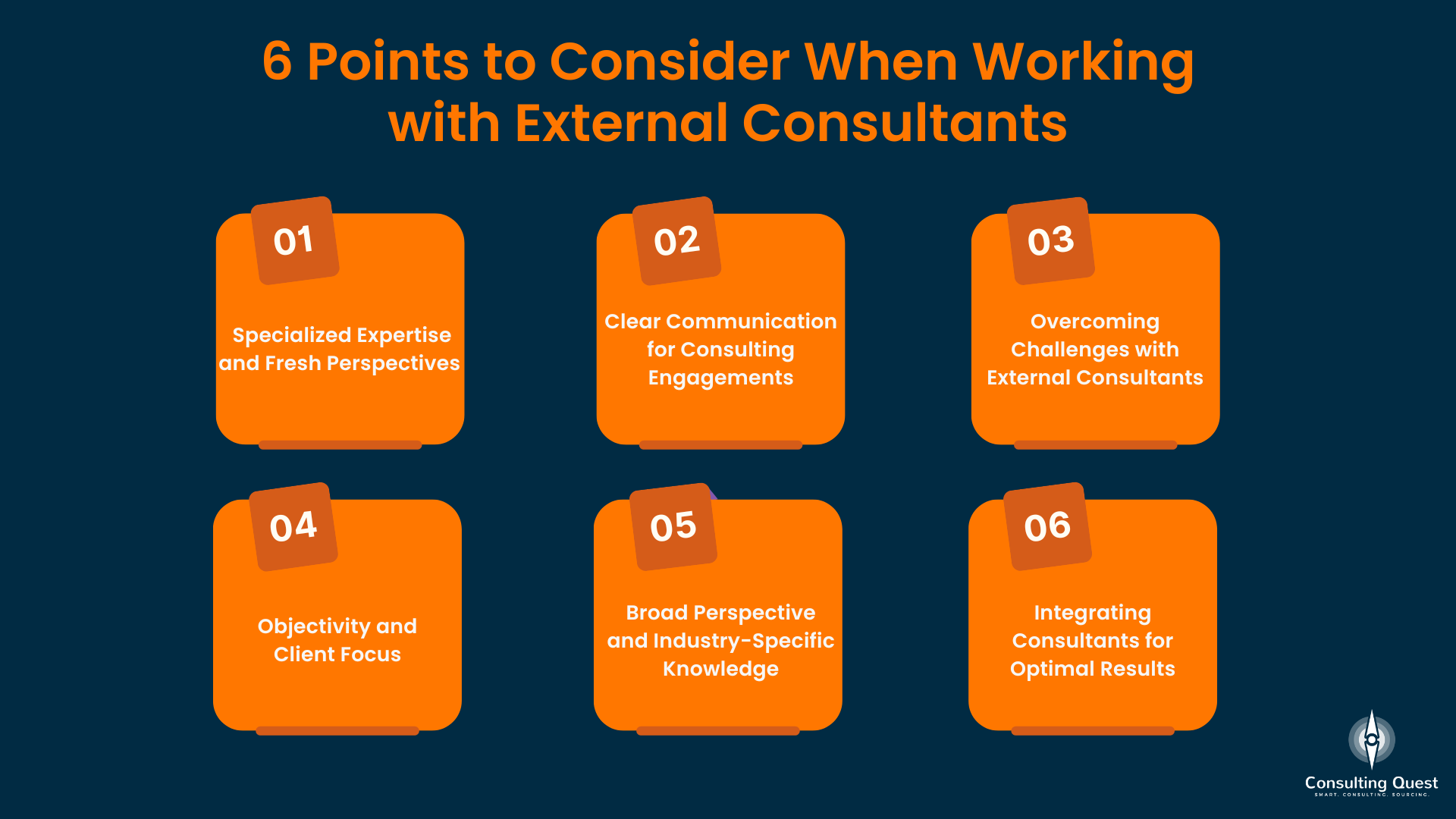 6 pontos a considerar ao trabalhar com consultores externos