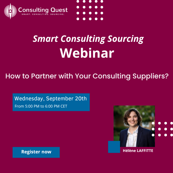 Partner with your Consulting Suppliers