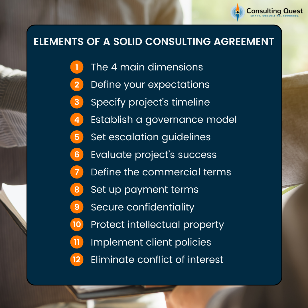 12 elements of a solid consulting agreement