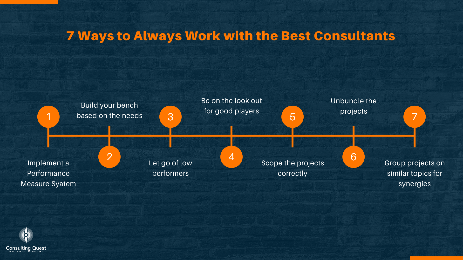 7 façons de toujours travailler avec les meilleurs consultants