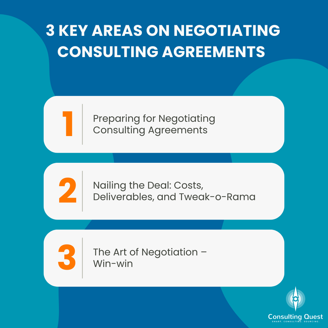 Áreas-chave na negociação de acordos de consultoria